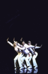 Actors (L-R) Lois Englund, Frank Mastrocola & Valerie-Jean Miller in a scene fr. the Chicago replacement cast of the Broadway musical "Dancin'."