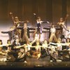 Entire cast in a scene fr. the National tour of the Broadway musical "Dancin'."