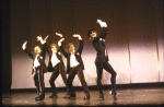 Actors (L-R) Quin Baird, John DeLuca, Shan Reece & Spence Ford in a scene fr. the National tour of the Broadway musical "Dancin'."