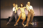 Actors (L-R) David Thome, Joanie O'Neill & Fred C. Mann III in a scene fr. the National tour of the Broadway musical "Dancin'."