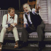 Actors John Cullum (L) and George C. Scott (R) in scene from play "The Boys in Autumn"