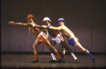 Actors (L-R) Michael Lafferty, Byron Easley & Lee Mathis in a scene fr. the National tour of the Broadway musical "Dancin'."