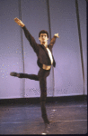 Actor Andre de la Roche in a scene fr. the National tour of the Broadway musical "Dancin'."