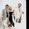 Actors (Top L-R) John Cunningham, Susan Tyrrell, Lee Richardson; (Front L-R) Mary Beth Hurt, Graham Beckel and Tammy Grimes in a publicity from the off-Broadway play "Father's Day." (New York)