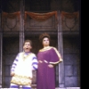 (L-R) Actors Lenny Wolpe and Marsha Bagwell in a scene fr. the National revival tour of the Broadway musical "A Funny Thing Happened on the Way to the Forum." (New York)