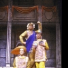 Actors (L-R) James Darrah, Reed Jones & Steven Gelfer in a scene fr. the National revival tour of the Broadway musical "A Funny Thing Happened on the Way to the Forum." (New York)