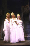 Actors (L-R) Lenny Wolpe, Marsha Bagwell & Jennifer Lee Andrews in a scene fr. the National revival tour of the Broadway musical "A Funny Thing Happened on the Way to the Forum." (New York)