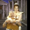 Actors Lesley Durnin & Mickey Rooney in a scene fr. the National revival tour of the Broadway musical "A Funny Thing Happened on the Way to the Forum." (New York)