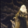 Actors (L-R) James Valentine & Richard Burton in a scene fr. the revival of the Broadway musical "Camelot." (New York)
