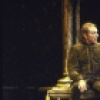 Actors (L-R) Richard Burton & Paxton Whitehead in a scene fr. the revival of the Broadway musical "Camelot." (New York)