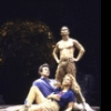 Actors (L-R) James Naughton, Stockard Channing and Eugene Perry in a scene from the Broadway play "Four Baboons Adoring the Sun." (New York)