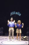 Actors Stockard Channing and James Naughton in a scene from the Broadway play "Four Baboons Adoring the Sun." (New York)