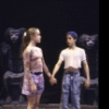 Actors Angela Goethals and Wil Horneff in a scene from the Broadway play "Four Baboons Adoring the Sun." (New York)