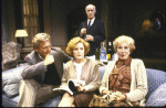 Actors (L-R) Bruce Davison, Holland Taylor, Keene Curtis and Nancy Marchand in a scene from the Off-Broadway play "The Cocktail Hour." (New York)