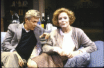 Actors Holland Taylor and Bruce Davison in a scene from the Off-Broadway play "The Cocktail Hour." (New York)