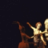 Actress Natalia Makarova (C) with cast in a scene from the revival of the Broadway musical "On Your Toes." (New York)