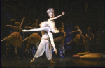 Actors Natalia Makarova and George de la Pena in a scene from the revival of the Broadway musical "On Your Toes." (New York)