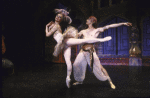 Actors Galina Panova and George de la Pena in a scene from the replacement cast of the revival of the Broadway musical "On Your Toes." (New York)