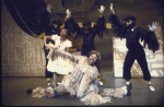 Actors Renee Harris & Charles V. Harris w. cast in a scene fr. the National tour of the Broadway musical "The Wiz." (Chicago)