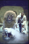 Actors (L-R) Ken Prymus & Kamal in a scene fr. the National tour of the Broadway musical "The Wiz." (Chicago)