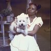 Actress Renee Harris w. "Toto" in a scene fr. the National tour of the Broadway musical "The Wiz." (Chicago)