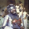 Actor Ben Harney (Front) w. cast in a scene fr. the National tour of the Broadway musical "The Wiz." (Chicago)
