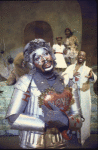 Actor Ben Harney (Front) w. cast in a scene fr. the National tour of the Broadway musical "The Wiz." (Chicago)
