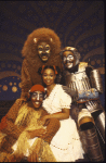 Actors (L-R) Garry Q. Lewis (Front), Bobby Hill, Deborah Malone & Jai Oscar St. John in a scene fr. the Bus & Truck tour of the Broadway musical "The Wiz." (Wilmington)