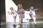 Actors (L-R) Garry Q. Lewis, Bobby Hill, Deborah Malone & Jai Oscar St. John in a scene fr. the Bus & Truck tour of the Broadway musical "The Wiz." (Wilmington)