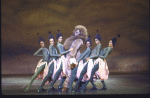Actor Bobby Hill (C) w. "Poppies" in a scene fr. the Bus & Truck tour of the Broadway musical "The Wiz." (Wilmington)