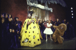 Actresses (C) Ella Mitchell & Gayle Turner w. cast in a scene fr. the replacement cast of the Broadway musical "The Wiz." (New York)