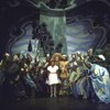 Actress Stephanie Mills (C) w. cast in a scene fr. the replacement cast of the Broadway musical "The Wiz." (New York)