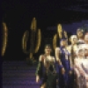 Actor Keith Carradine (C) with cast in a scene from the Broadway musical "The Will Rogers Follies." (New York)