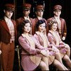 Actors (Top L-R) Keith Crowningshield, Reggie Phoenix, Mark Enis & Dan Conroy; (Front L-R) Carrie-Ellen Heikkila, Susan Wood & Rachel Jones in a scene fr. the National tour of the Broadway musical "Grand Hotel." (Tampa)
