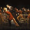 Actors (Front) Lynnette Perry & David Carroll w. cast in a scene fr. the replacement cast of the Broadway musical "Grand Hotel." (New York)