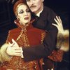 Actors Rene Ceballos & David Carroll in a scene fr. the replacement cast of the Broadway musical "Grand Hotel." (New York)