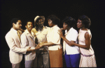 Actors (L-R) Ben Harney, Obba Babatunde, Cleavant Derricks, Vanessa Townsell, Loretta Devine & Sheryl Lee Ralph in a scene fr. the replacement cast of the Broadway musical "Dreamgirls." (New York)