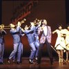 Actor Cleavant Derricks (C) w. cast in a scene fr. the replacement cast of the Broadway musical "Dreamgirls." (New York)