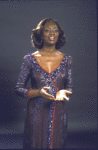 Actress Julia McGirt in a scene fr. the replacement cast of the Broadway musical "Dreamgirls." (New York)