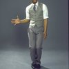 Actor Weyman Thompson in a scene fr. the replacement cast of the Broadway musical "Dreamgirls." (New York)