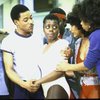 Actors (L-R) Larry Riley, Lawrence Clayton, Lillias White, Arnetia Walker & Linda Leilani Brown in a rehearsal shot fr. the National Tour of the Broadway musical "Dreamgirls." (Los Angeles)