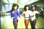 Actresses (L-R) Linda Leilani Brown, Arnetia Walker & Lillias White in a rehearsal shot fr. the National Tour of the Broadway musical "Dreamgirls." (Los Angeles)