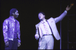 Actors (L-R) Clinton Derricks-Carroll & Larry Riley in a scene fr. the National Tour of the Broadway musical "Dreamgirls." (Los Angeles)