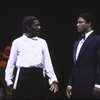 Actors (L-R) Clinton Derricks-Carroll & Larry Riley in a scene fr. the National Tour of the Broadway musical "Dreamgirls." (Los Angeles)