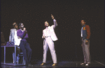 Actors (L-R) Weyman Thompson, Clinton Derricks-Carroll, Larry Riley & Lawrence Clayton in a scene fr. the National Tour of the Broadway musical "Dreamgirls." (Los Angeles)