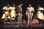 Actors (L-R) Arnetia Walker, Linda Leilani Brown, Lawrence Clayton, Larry Riley & Jennifer Holliday in a scene fr. the National Tour of the Broadway musical "Dreamgirls." (Los Angeles)