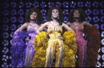 Actresses (L-R) Arnetia Walker, Deborah Burrell & LueCinda Ramseur in a scene fr. the Bus & Truck Tour of the Broadway musical "Dreamgirls."