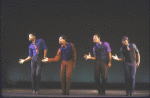 Actors (L-R) Lawrence Clayton, Herbert Rawlings, Jr., Weyman Thompson & Milton Craig Nealy in a scene fr. the Bus & Truck Tour of the Broadway musical "Dreamgirls."