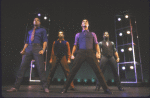Actors (L-R) Lawrence Clayton, Herbert Rawlings, Jr., Weyman Thompson & Milton Craig Nealy in a scene fr. the Bus & Truck Tour of the Broadway musical "Dreamgirls."