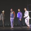 Actors (L-R) Larry Stewart, Lawrence Clayton, Herbert Rawlings, Jr. & Weyman Thompson in a scene fr. the Bus & Truck Tour of the Broadway musical "Dreamgirls."